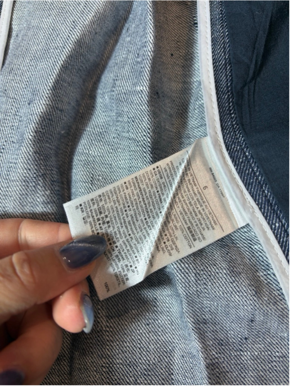 Banana Republic Linen Blazer 6 Blue Chambray One Button Jacket - Picture 8 of 8